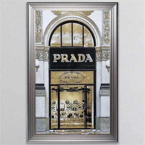 prada wall art framed.